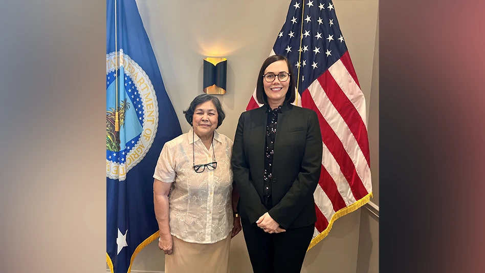 USDA Under Secretary for Trade and Foreign Agricultural Affairs Alexis M. Taylor and Philippines Department of Agriculture Under Secretary for Policy, Planning, and Regulations Mercedita Sombilla