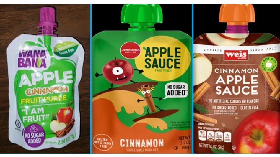 FDA, along with CDC and state and local partners, is investigating reports of elevated blood lead levels in individuals with reported exposure to Apple Cinnamon Fruit Puree pouches manufactured in Ecuador and sold under WanaBana, Weis, and Schnucks brands.