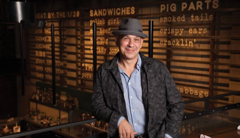 For his 20 restaurants, Michael Symon buys hormone-free, GMO-free, humanely slaughtered food products from sustainable farms. “It’s not the cheapest or the easiest, but it’s the best,” he said.